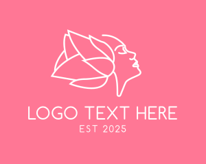 Petal Flower Woman logo