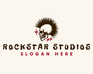 Skull Rockstar Band logo