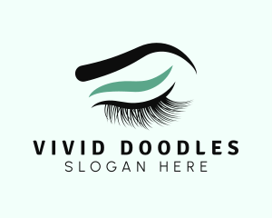 Eyebrow Microblading Makeup logo design