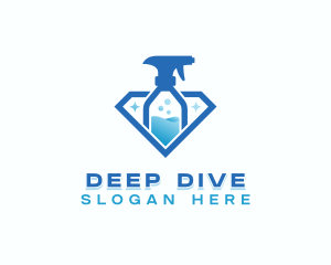 Disinfection Sanitation Sprayer logo design