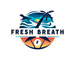 Tropical Beach Travel Logo