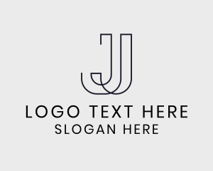 Professional Modern Business Letter J logo