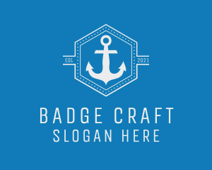 Maritime Anchor Badge logo