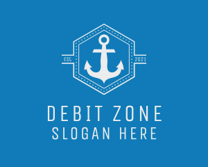 Maritime Anchor Badge logo design