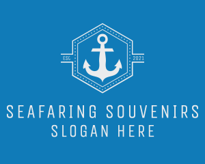 Maritime Anchor Badge logo design