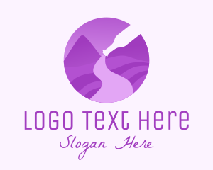 Purple Wine Vineyard Logo