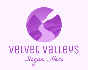 Purple Wine Vineyard logo design