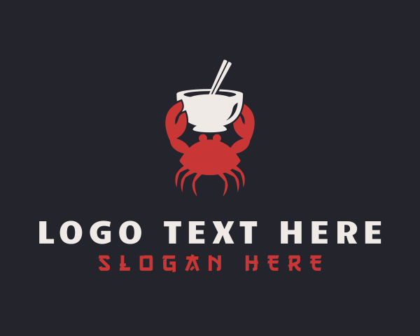 Crab logo example 4