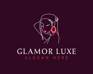 Glamorous Feminine Woman logo design