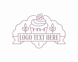 Cupcake Bake Pastry Logo