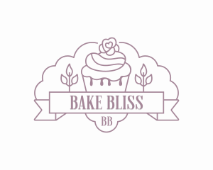 Cupcake Bake Pastry logo design