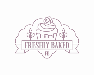 Cupcake Bake Pastry logo design