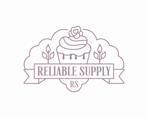 Cupcake Bake Pastry logo design