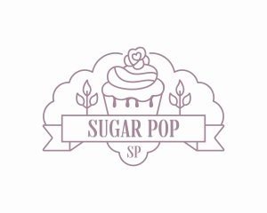 Cupcake Bake Pastry logo design