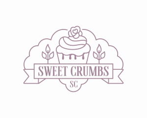 Cupcake Bake Pastry logo design