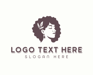 Curly Hairstyle Woman logo