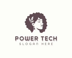 Curly Hairstyle Woman logo