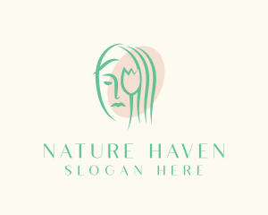 Floral Nature Woman logo design