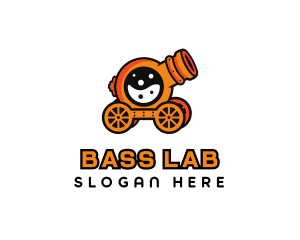 Cannon Lab Flask logo design