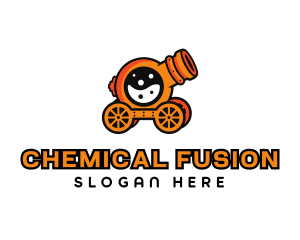 Cannon Lab Flask logo design