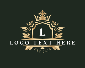 Floral Decorative Crown logo