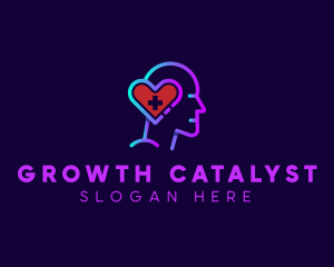 Mental Heart Psychology  logo design