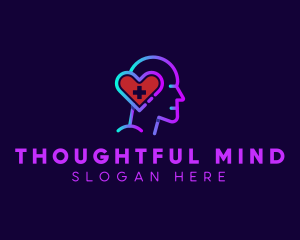 Mental Heart Psychology  logo design