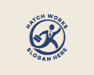 Human Resources Work logo design