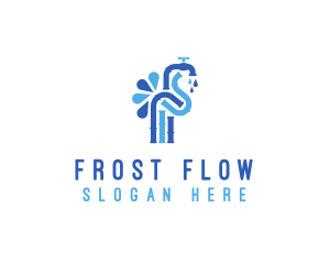 Faucet Tap Plumbing  logo design