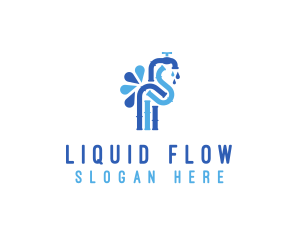 Faucet Tap Plumbing  logo design