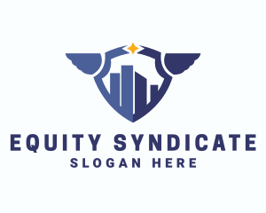 Winged Shield City logo design