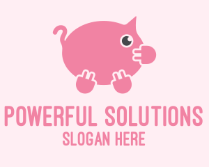 Pig Power Plug logo design