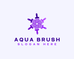 Paint Brush Remodeling logo design