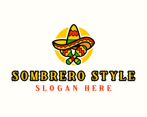 Mexican Sombrero Maracas logo
