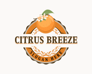 Orange Citrus Fruit logo