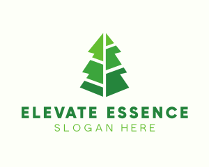 Modern Christmas Tree logo