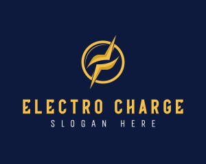 Electrician Lightning Power Energy logo design