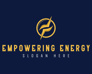 Electrician Lightning Power Energy logo design