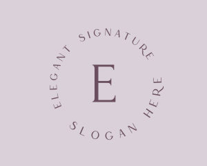 Elegant Boutique Brand logo design