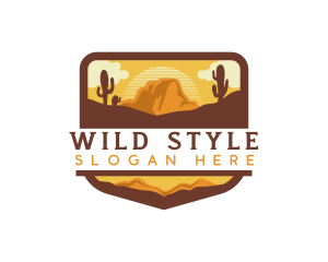 Wild West Desert Adventure logo design