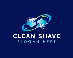 Laundry Tshirt Cleaning logo design