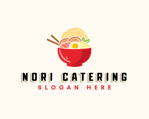 Ramen Noodle Bowl logo design