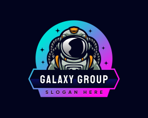Galaxy Astronaut Character logo