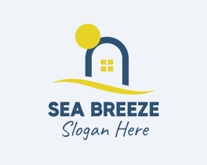 Sunset Sea House logo design