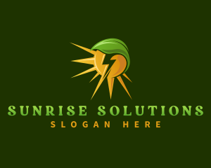 Solar Sun Natural Energy logo design