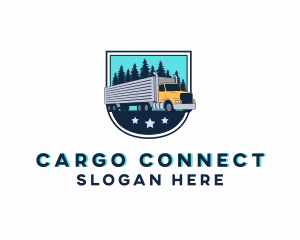 Logistics Cargo Truck logo design