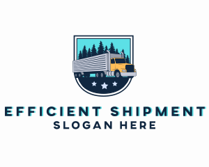 Logistics Cargo Truck logo design