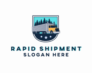 Logistics Cargo Truck logo design