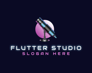Podcast Studio Microphone logo design