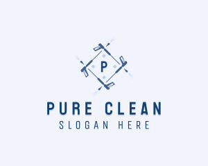 Pressure Washer Cleaning logo design